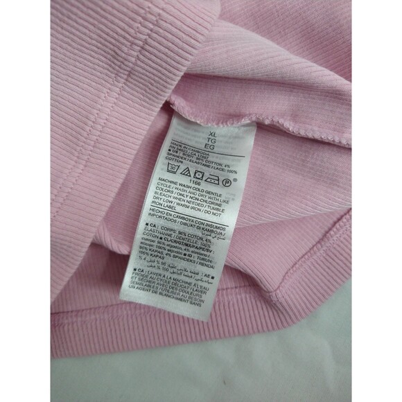 NWT Old Navy Pink Off The Shoulder Top Women Size XL pretty Eyelet Lace Ruffle - Picture 7 of 10